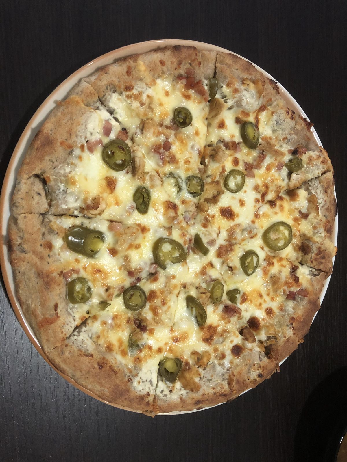 35. Jalapenos pizza 32cm teljes kiőrlésű Funky Étterem & Pizzéria